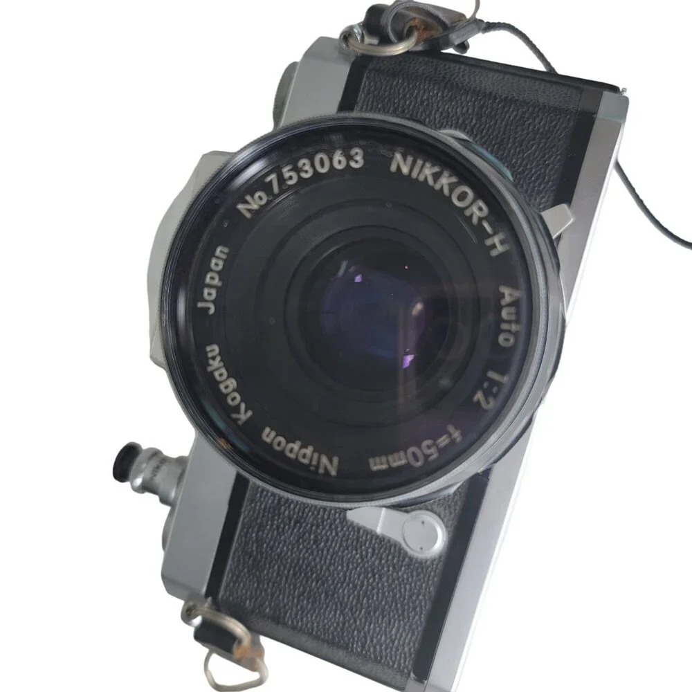 Vintage Nikkormat FTN 35mm SLR Film Camera With NIKKOR-H Auto 1:2 f=50mm Lens